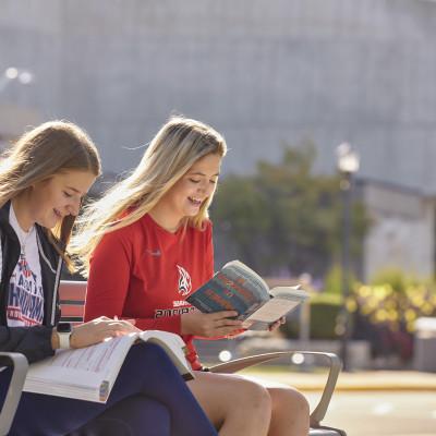 Students studying 